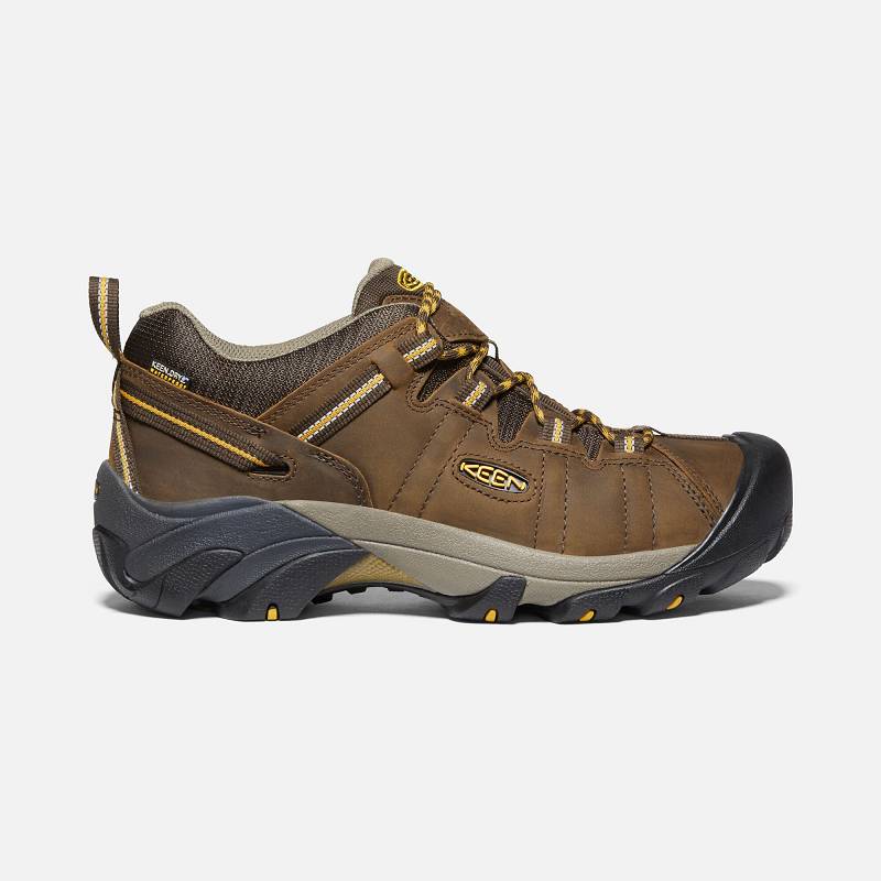 Keen Targhee II Waterproof Wanderschuhe Herren DE-79823 Cascade Brown/Golden Yellow - Keen Herrensch